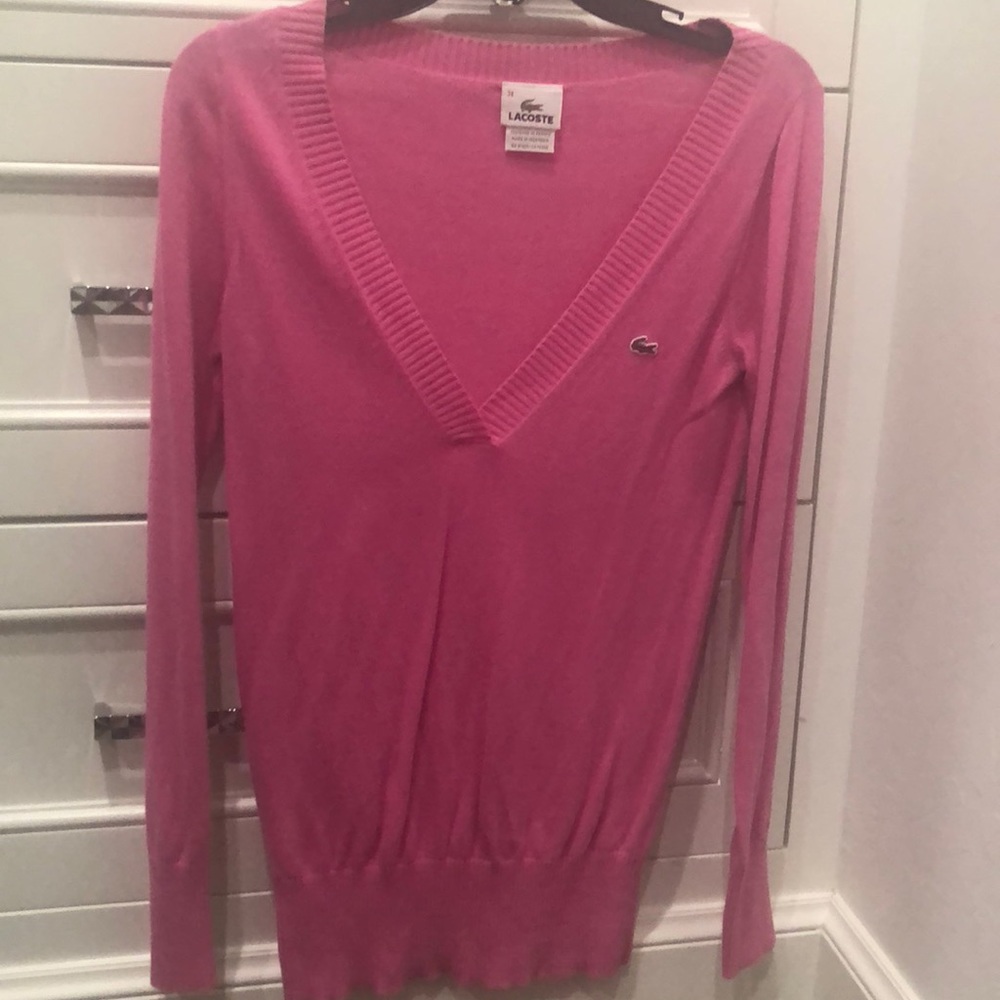 Pink Lacoste sweater